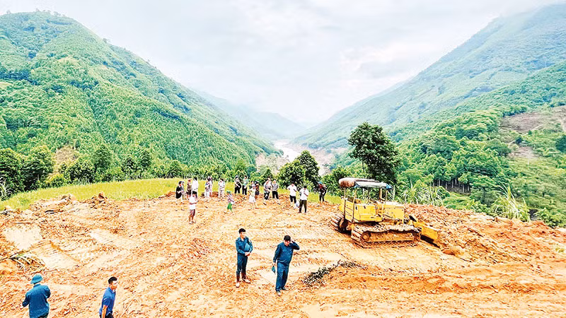 Vị trí mặt bằng xây dựng khu dân cư Kho Vàng.