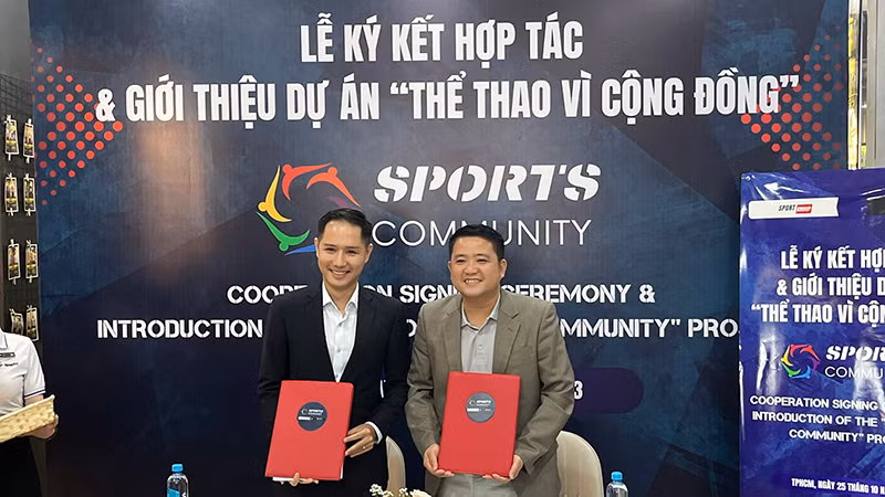 Ký kết hợp tác dự án "Thể thao vì cộng đồng".