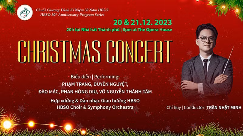 Hòa nhạc Giáng sinh hứa hẹn là một chương trình đáng nhớ.(Ảnh HBSO).