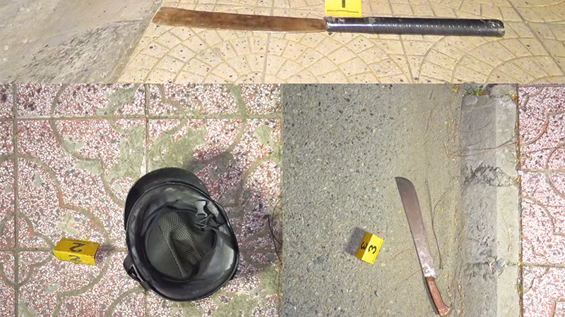 Tang vật Cơ quan điều tra thu giữ tại hiện trường.