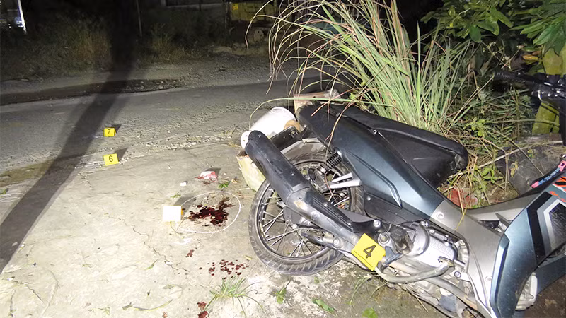 Hiện trường vụ tai nạn giao thông.