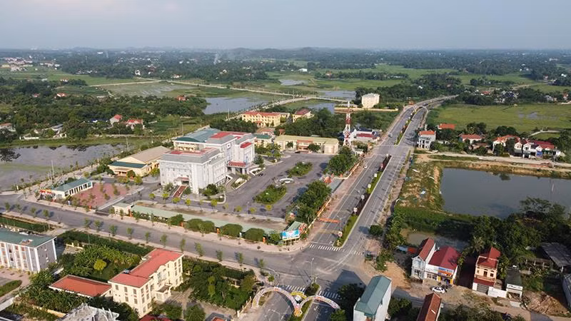 Trung tâm hành chính huyện Sông Lô.