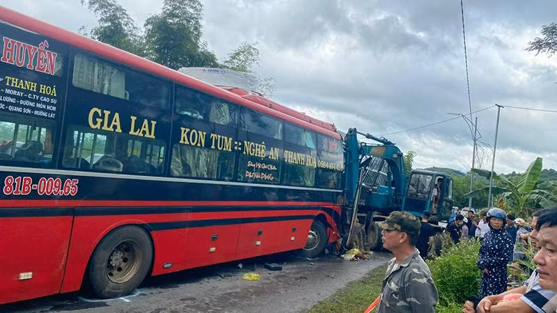 Hiện trường vụ tai nạn.