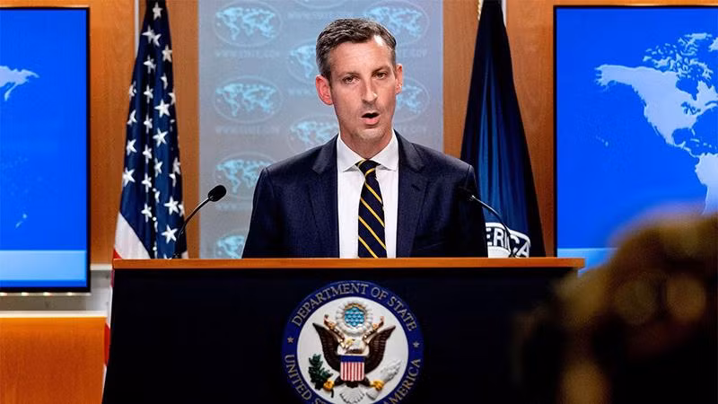 Người phát ngôn Bộ Ngoại giao Mỹ Ned Price. (Nguồn: Europetime)