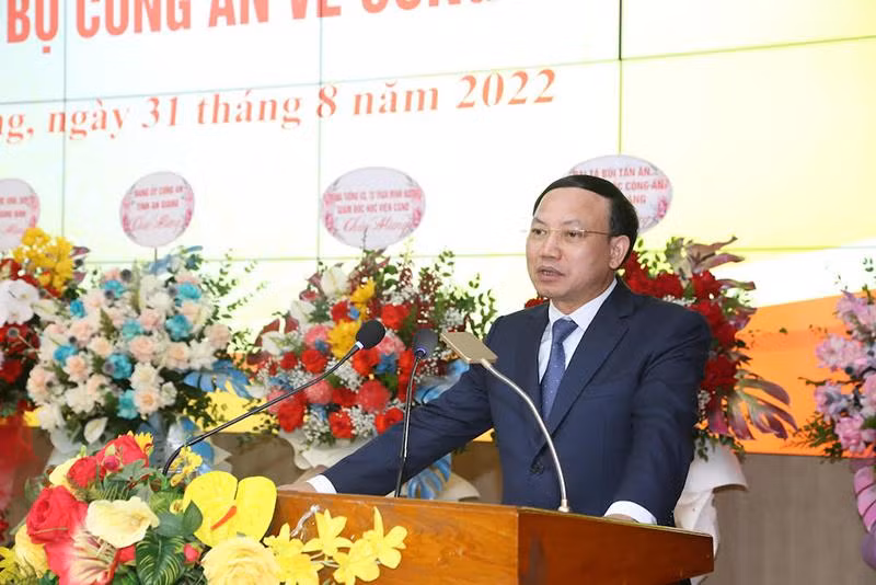 Bí thư Tỉnh ủy Quảng Ninh Nguyễn Xuân Ký phát biểu tại buổi lễ.