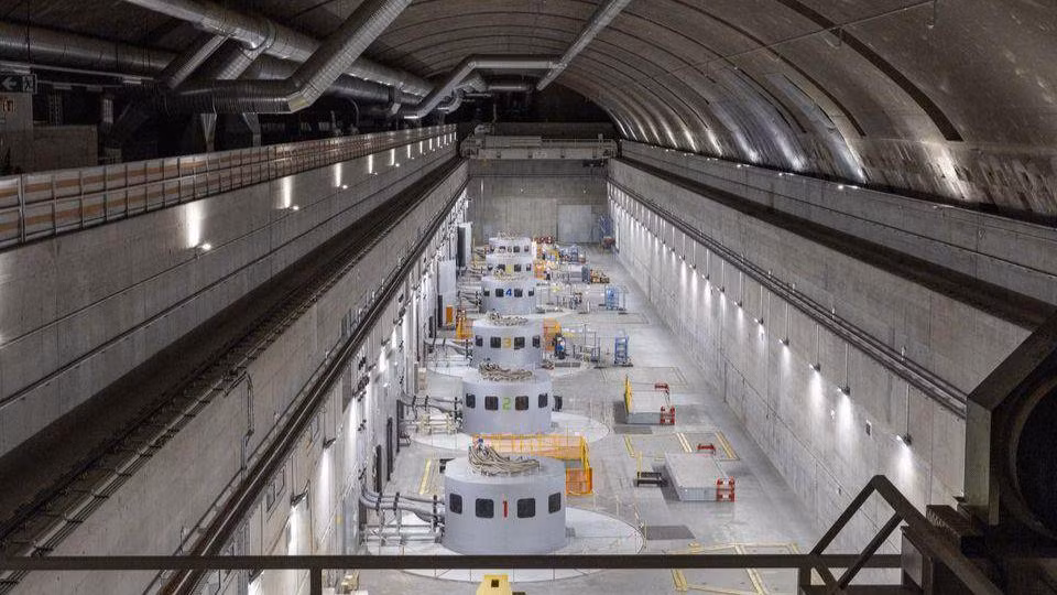 Các tuabin trong nhà máy thủy điện Nant de Drance của Thụy Sĩ. (Ảnh: Reuters)