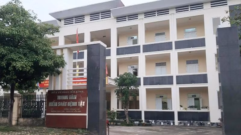 Trụ sở Trung tâm Kiểm soát bệnh tật tỉnh Hòa Bình.