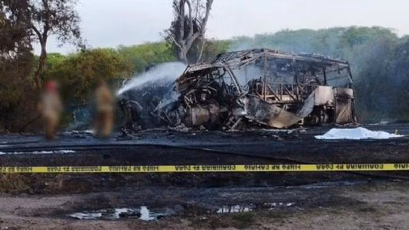 Hiện trường vụ tai nạn. (Nguồn: Mexico.detailzero.com)