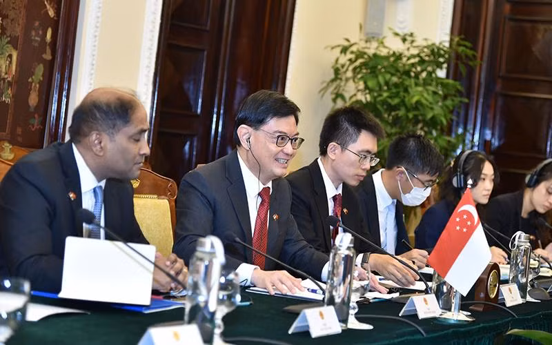 Phó Thủ tướng Vương Thụy Kiệt phát biểu tại buổi tọa đàm. (Ảnh: VGP)