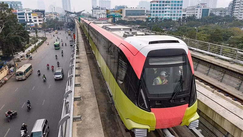 Đường sắt đô thị Nhổn-ga Hà Nội sẽ được đưa vào khai thác đoạn trên cao vào cuối năm 2022.