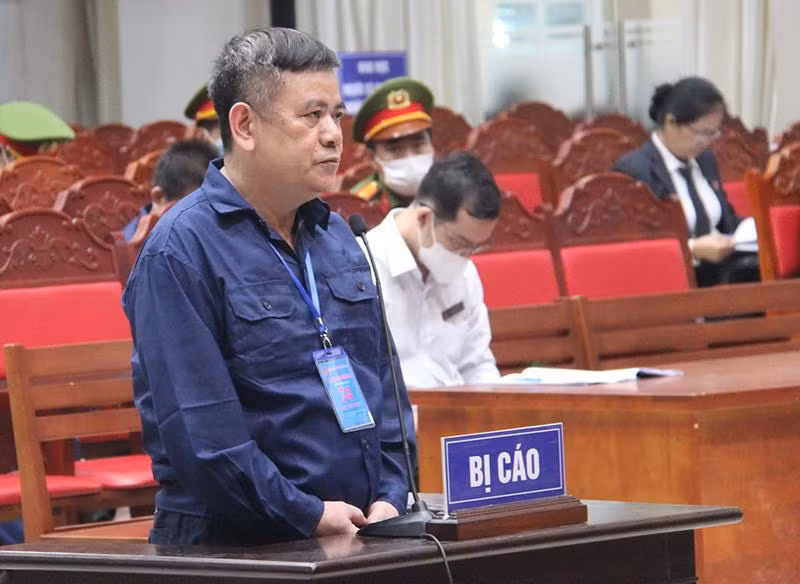 Bị cáo Ngô Văn Thụy tại tòa.