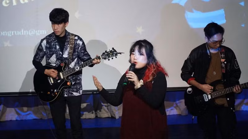 Một trong những tiết mục biểu diễn được các sinh viên yêu thích nhất.