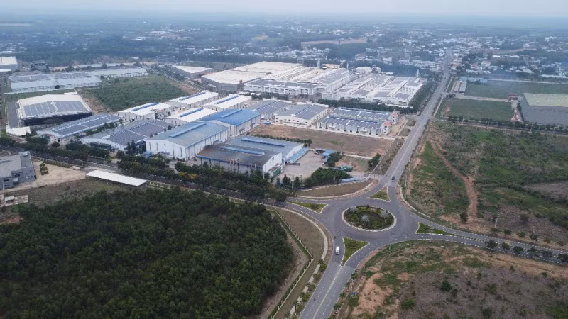 Một góc khu công nghiệp Giang Điền, tỉnh Đồng Nai.