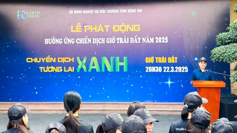 Phó Giám đốc Sở Nông nghiệp và Môi trường Đồng Nai Trần Trọng Toàn phát biểu tại lễ phát động.