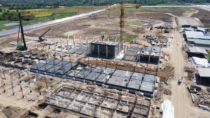 Một góc công trình xây dựng không phép của Công ty Trách nhiệm hữu hạn Kingfa Science & Technology (Việt Nam).