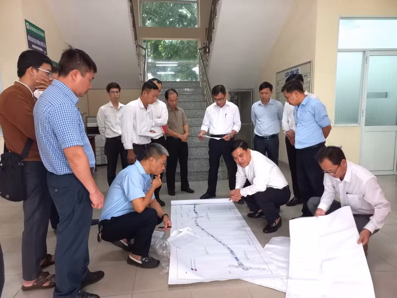 Các đơn vị liên quan xem các vị trí đã bàn giao mặt bằng qua bản đồ dự án đường cao tốc Biên Hòa-Vũng Tàu, qua địa bàn phường Phước Tân.