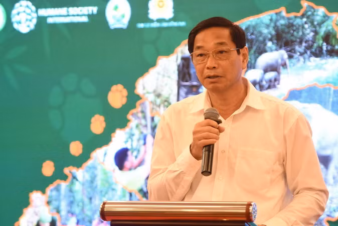 Phó Chủ tịch Ủy ban nhân dân tỉnh Đồng Nai Võ Văn Phi phát biểu tại hội thảo.