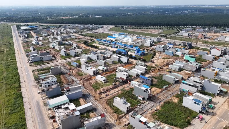Một góc Khu tái định cư Lộc An -Bình Sơn của dự án sân bay Long Thành