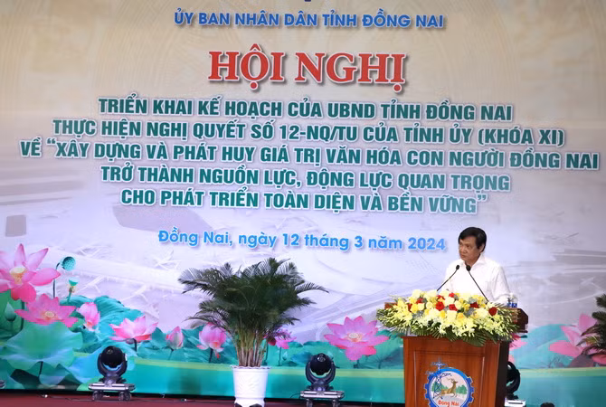 Phó Chủ tịch Ủy ban nhân dân tỉnh Đồng Nai Nguyễn Sơn Hùng quán triệt một số nội dung cốt lõi của kế hoạch triển khai thực hiện Nghị quyết số 12.