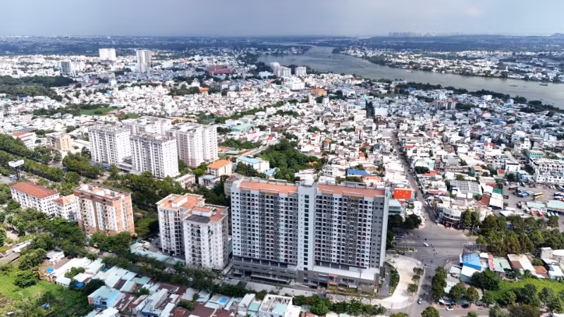 Một góc thành phố Biên Hòa (tỉnh Đồng Nai) hiện nay.