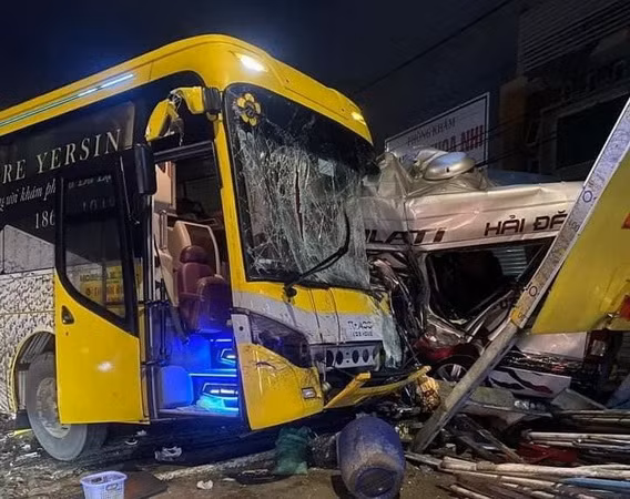 Hiện trường vụ tai nạn.