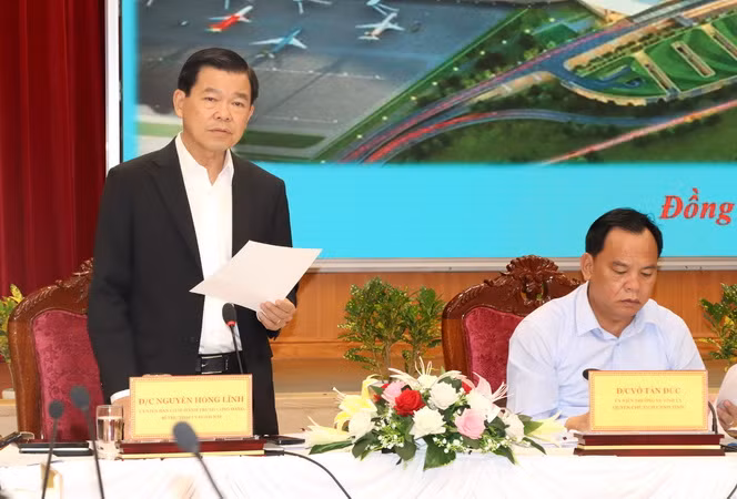 Bí thư Tỉnh ủy Đồng Nai Nguyễn Hồng Lĩnh đề nghị ưu tiên con em trong vùng dự án làm việc ở sân bay Long Thành.