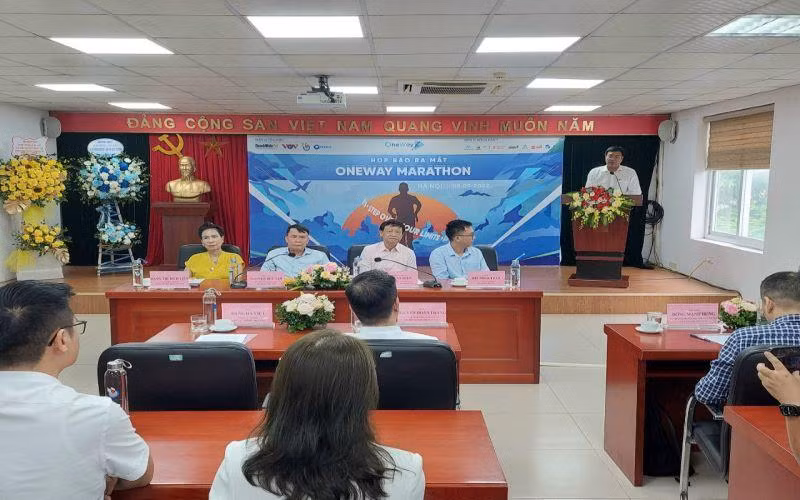 Quang cảnh buổi họp báo.