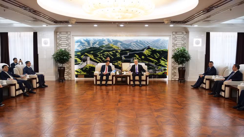 Đoàn đại biểu Viện kiểm sát nhân dân tối cao hội kiến Chánh án Tòa án nhân dân tối cao Trung Quốc Trương Quân.