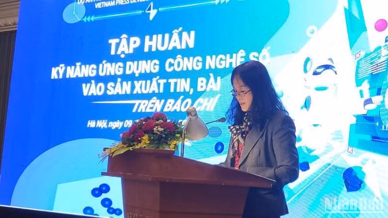 Bà Nguyễn Minh Tâm, Giám đốc chi nhánh Vinamilk Hà Nội, đại diện đơn vị đồng hành cùng dự án.