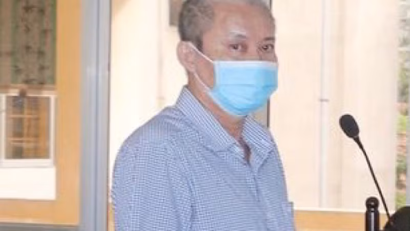 Bị cáo Châu Văn Mỹ trước Tòa.