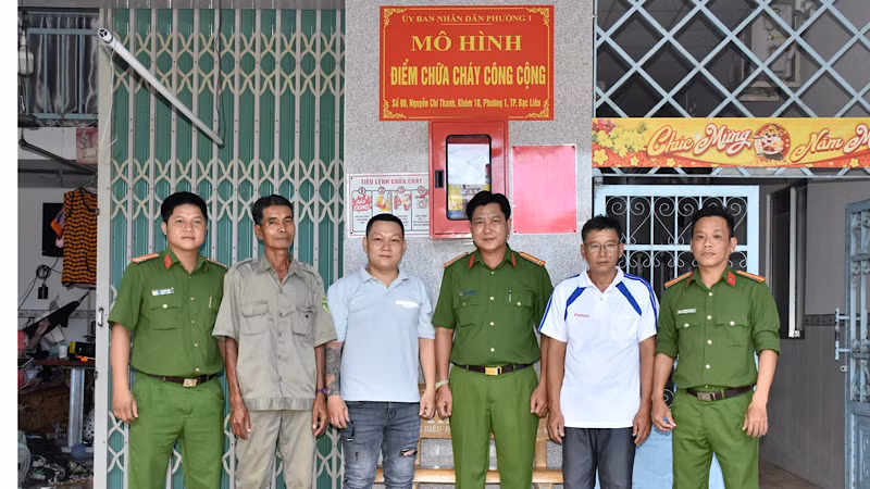 Tỉnh Bạc Liêu vừa thành lập mô hình phòng, chống cháy nổ tại phường 1, thành phố Bạc Liêu.