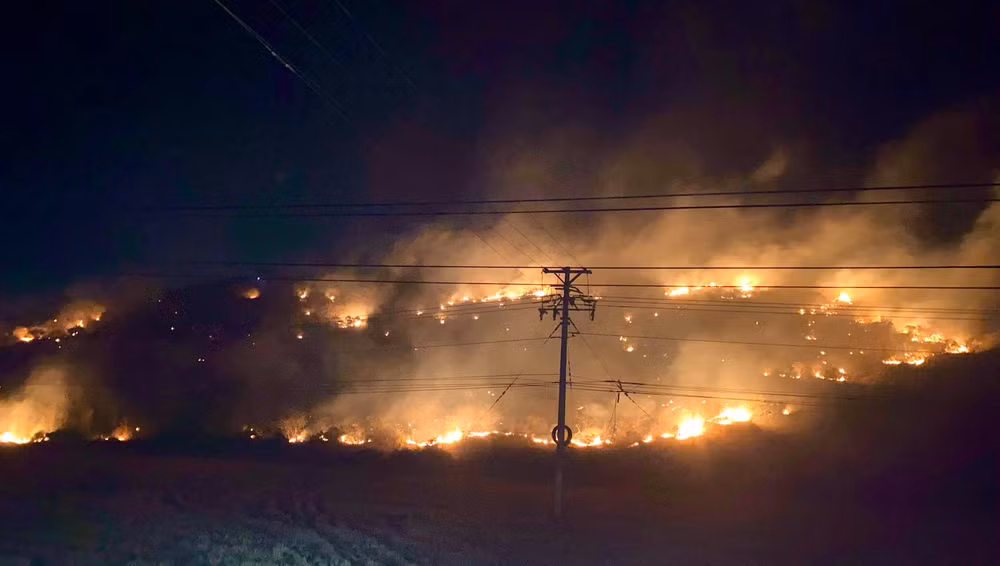 Hiện trường vụ cháy.