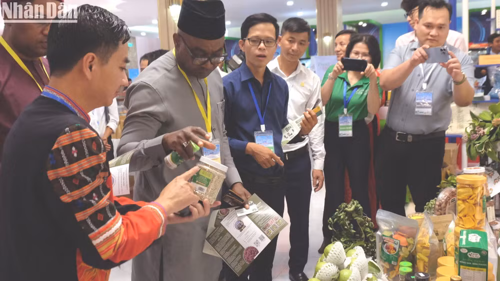 Các doanh nghiệp khối Liên minh châu Âu tìm hiểu các sản phẩm nông nghiệp của Bình Phước.