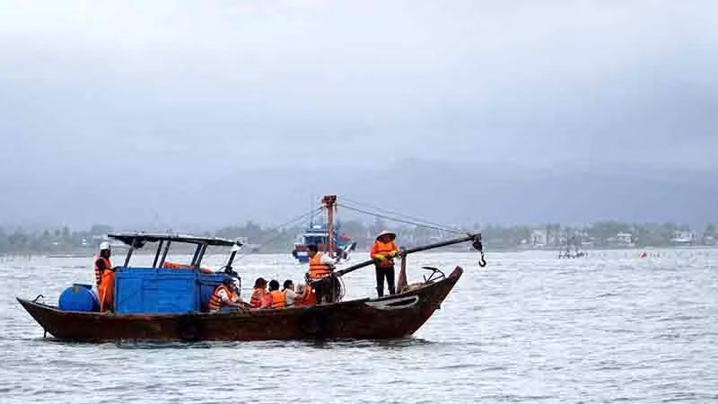 Khu vực bến phà Tam Hải, huyện Núi Thành (Quảng Nam)
