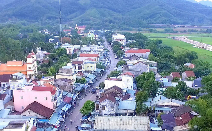Một góc thị trấn Trung Phước, huyện Nông Sơn (Quảng Nam).