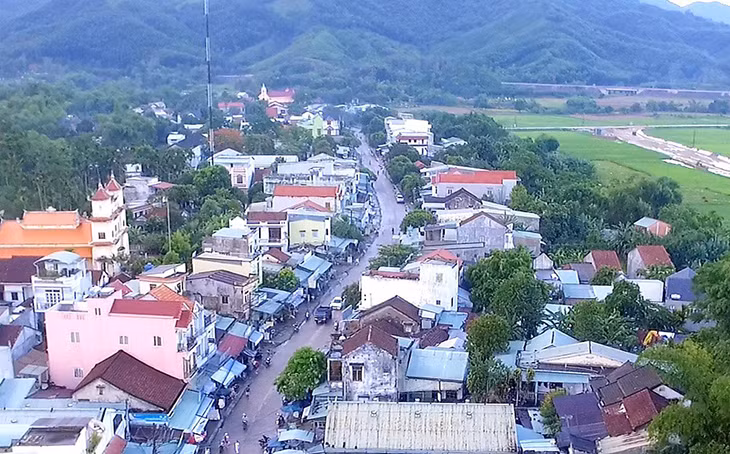 Một góc thị trấn Trung Phước, huyện Nông Sơn (Quảng Nam).