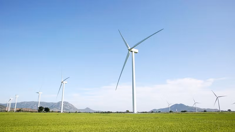 Điện gió Ninh Thuận. (Ảnh: VĂN GIANG)