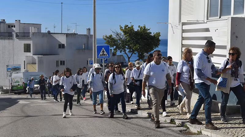 Hoạt động trong chiến dịch #GetToHighGround. (Ảnh UNDRR) 
