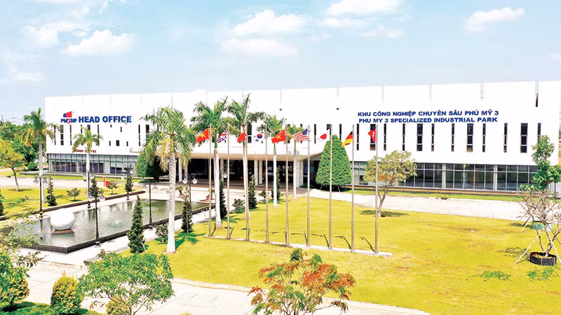 Trụ sở Khu công nghiệp chuyên sâu Phú Mỹ 3. 