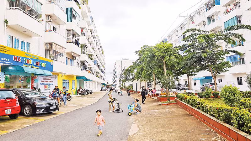 Một dự án nhà ở xã hội tại quận Bình Tân, Thành phố Hồ Chí Minh. (Ảnh Thế Anh)