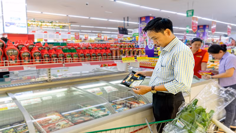 Giảm thời gian lưu kho để nâng cao hiệu quả hoạt động cũng là mục tiêu hàng đầu của TTPP SATRA. Ảnh chụp tại Satramart Siêu thị Sài Gòn