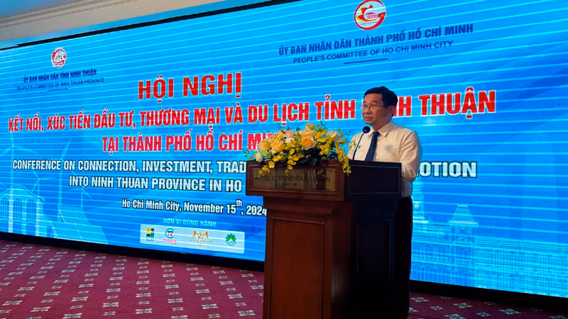 Phó Chủ tịch Thường trực Ủy ban nhân dân Thành phố Hồ Chí Minh Dương Ngọc Hải phát biểu tại hội nghị.