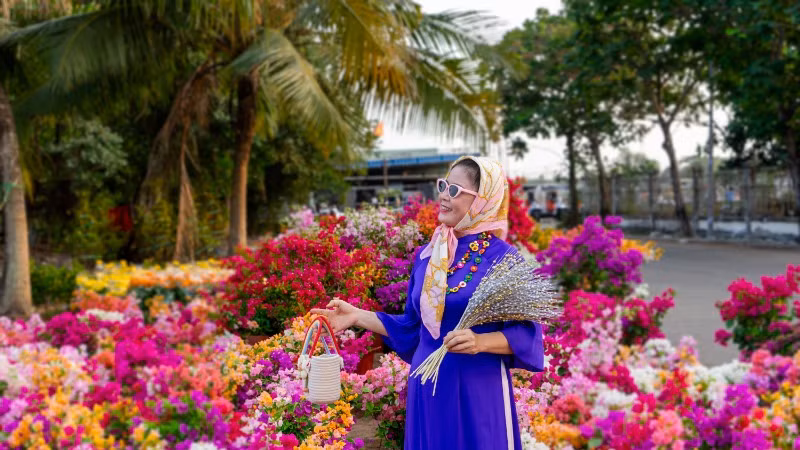 Chợ hoa Xuân Bình Điền thể hiện trách nhiệm của doanh nghiệp với xã hội, sự chia sẻ với cộng đồng. Ảnh: SATRA