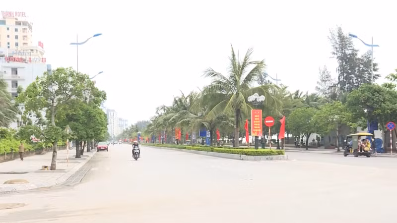Thành phố Sầm Sơn xanh, sạch, đẹp.