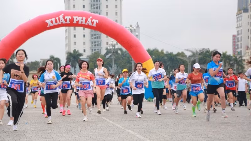 Giải việt dã thành phố Thanh Hóa lần thứ XVII, nội dung 3.000m nữ.