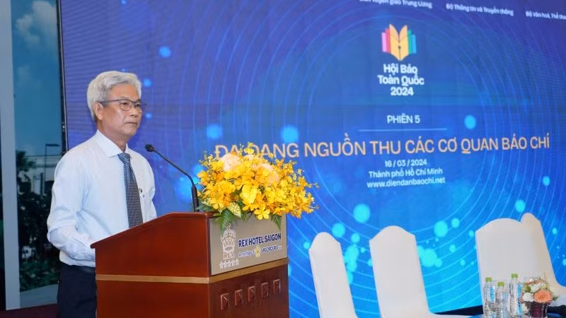 Ông Lê Thanh Tuấn, Giám đốc Đài Phát thanh và Truyền hình Vĩnh Long. (Ảnh: THẾ ANH)