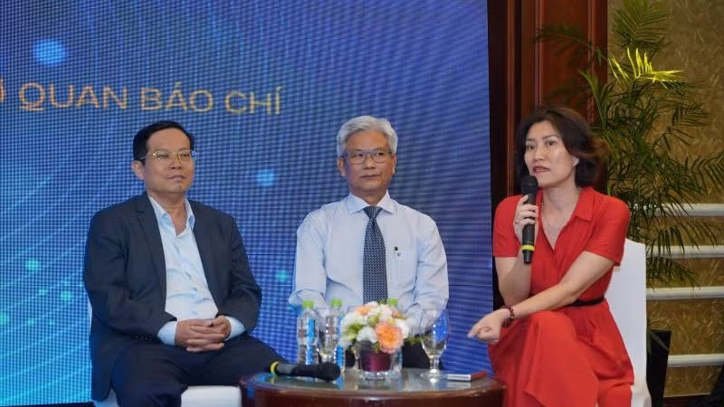 Bà Nguyễn Thị Hồng Nga, Tổng Biên tập Báo Giao thông. (Ảnh THẾ ANH)