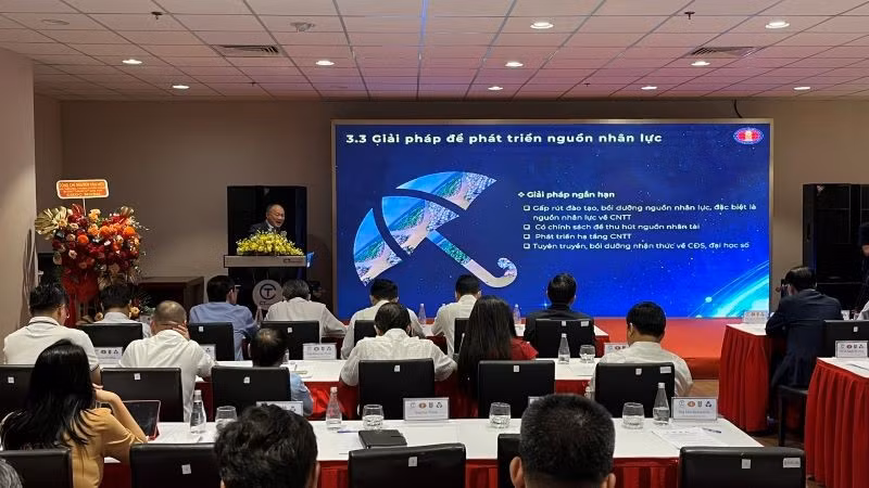 Quang cảnh Diễn đàn cấp cao “Khoa học và Công nghệ 4.0: Chiến lược phát triển cho đồng bằng sông Cửu Long”. (Ảnh: ANH THƯ)