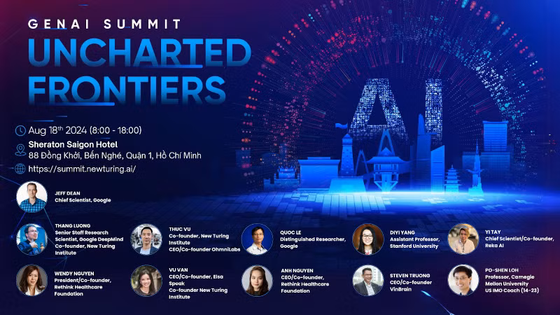 Thông tin Hội nghị trí tuệ nhân tạo GenAI Summit 2024 tại Thành phố Hồ Chí Minh. 