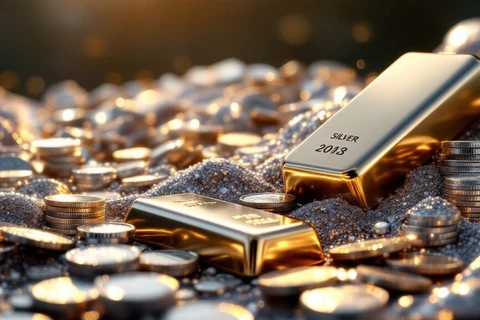 Giá bạc trong nước biến động liên tục theo giá thế giới. (Ảnh minh họa: baochinhphu.vn)